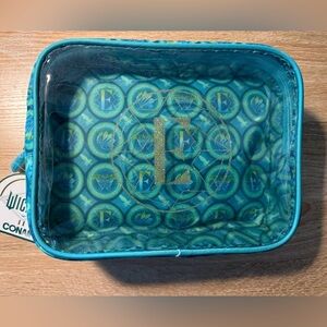 Conair “Wicked” Elphaba Cosmetics Case Blue and Gold Patterned